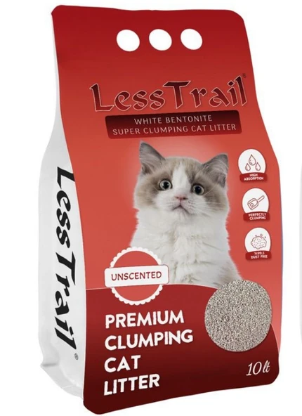 Less Trail Kokusuz Bentonit Kedi Kumu 10 Lt. | Saf ve Temiz Bir Seçim