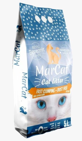 MarCat Marsilya Sabun Kokulu Kedi Kumu 5 Lt. | Tertemiz ve Ferah Bir Deneyim