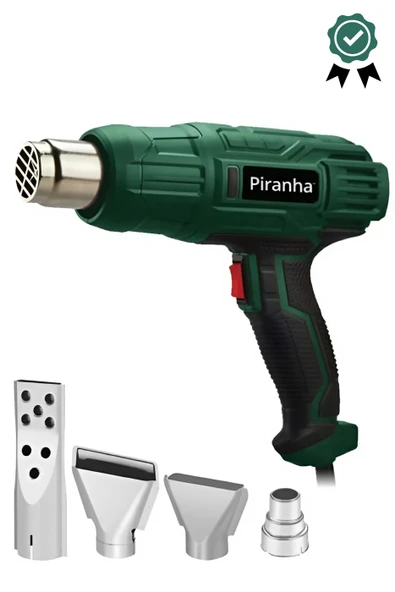 Sıcak Hava Tabancası 2000w 4 Başlıklı 2 Kademeli Darbe Dayanıklı