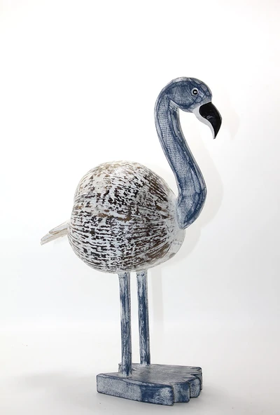 Ahşap Flamingo Figürü