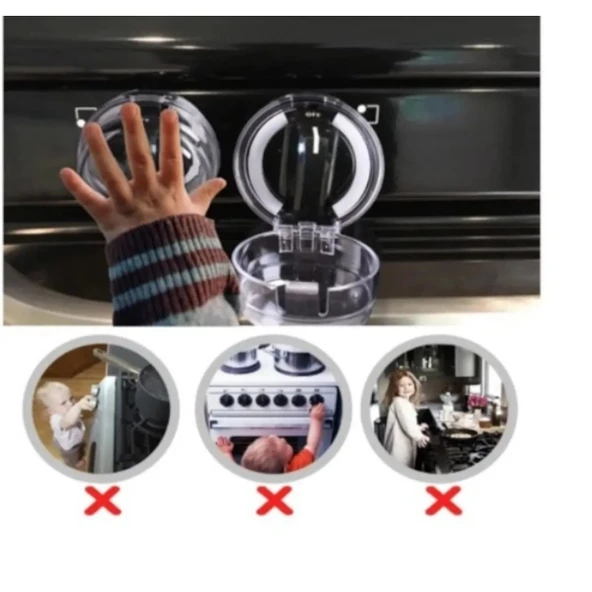 Ocak Düğmesi Koruyucu Kapak 2 Adet - Resim 2