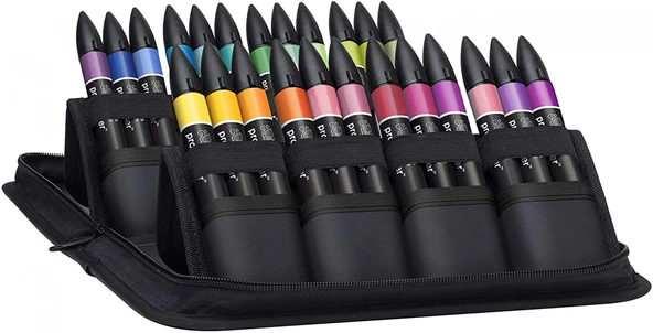 Winsor Newton Promarker 24'lü Wallet Set - Student Designer - Resim 2