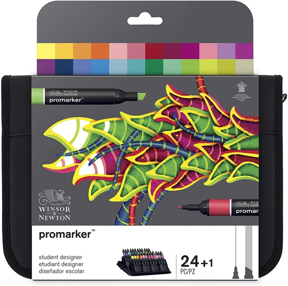 Winsor Newton Promarker 24'lü Wallet Set - Student Designer ürün görseli