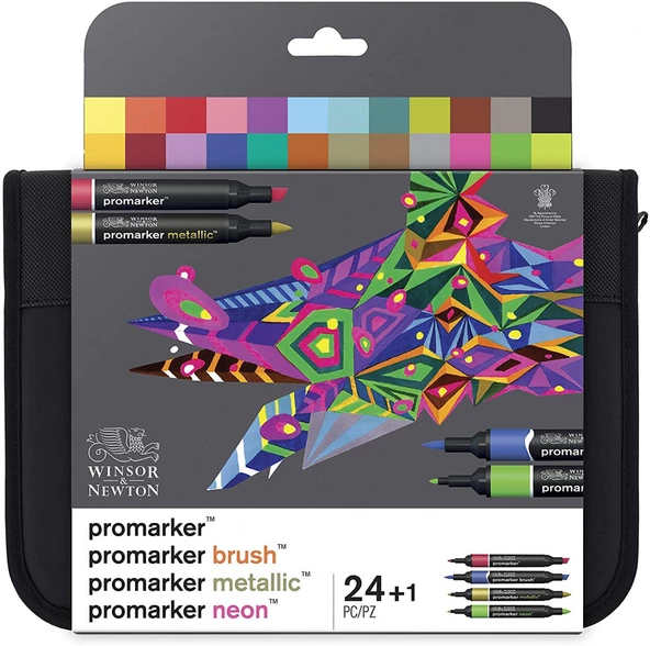 Winsor Newton Promarker 24'lü Set - Mixed