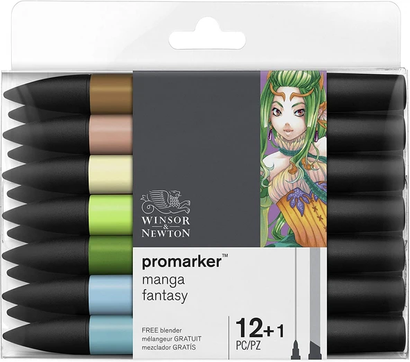 Winsor Newton Promarker 12'li Manga Fantasy ürün görseli