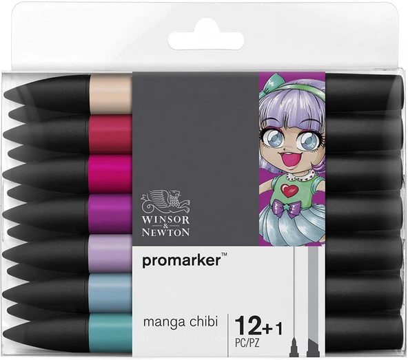 Winsor Newton Promarker 12'li Manga Chibi ürün görseli