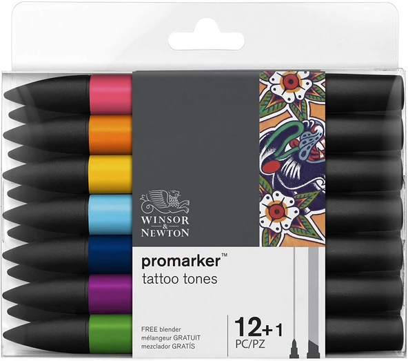 Winsor Newton Promarker 12'li Tattoo Tones