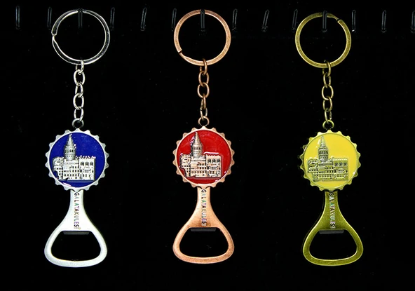 Metal Galata Kulesi Anahtarlık Ve Açacak Model 2