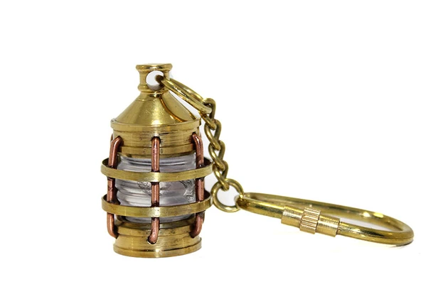 Pirinç Gaz Lambası Anahtarlık