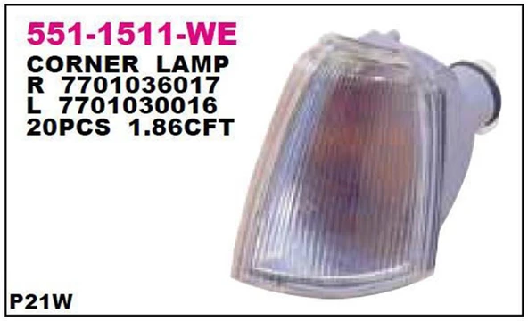 Sinyal Lambası Sağ Renault R19 Bm 93-