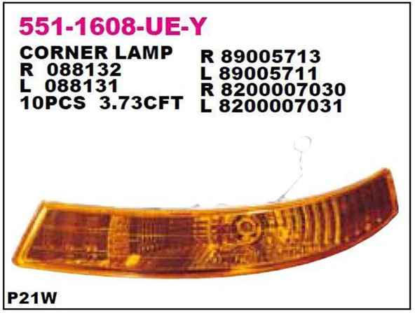 Sinyal Lambası Sağ Trafıc//Prmaster Bm 01-
