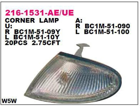 Sinyal Lambası Sol 323 (Ba) Benzin 95-96