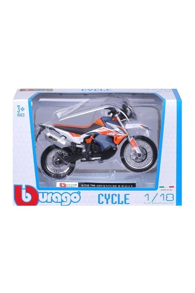 Motorsiklet 1:18 Burago KTM 790 ADVENTURE R RALLY - 2