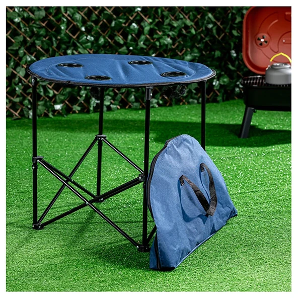 Katlanabilir Çantalı Kamp Masası - 3