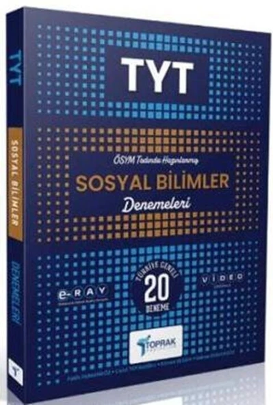 TYT Sosyal Bilgiler 20 li Deneme Kitabı Toprak Yayıncılık