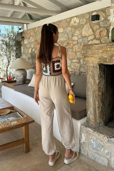 Jasmin Süzüneli Keten Tulum 1280-08 - Resim 6