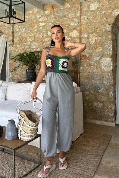 Jasmin Süzüneli Keten Tulum 1280-08