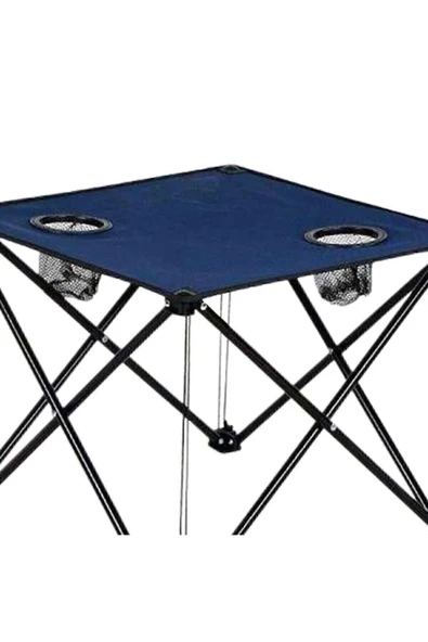 Katlanır Kamp Masası Lacivert 47cm - 5