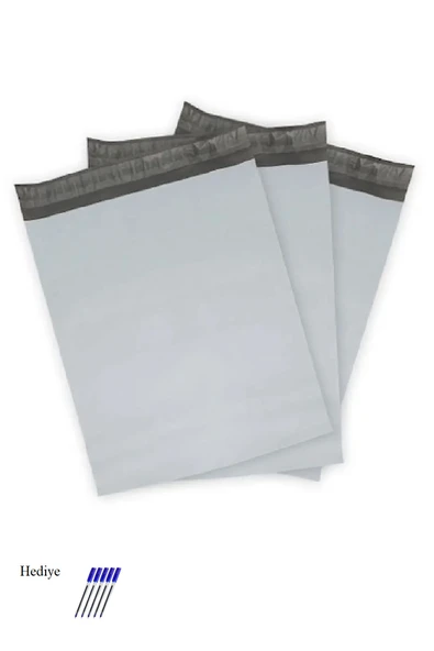 Cepsiz Orta Boy Kargo Poşeti 30x37+5 cm - 300 Adet (40+40=80 Mikron) - Resim 1