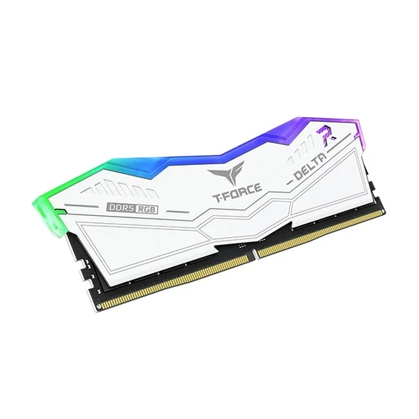 Team T-Force DELTA RGB White 32GB 2x16GB 6400Mhz DDR5 Gaming Ram CL40 (FF4D532G6400HC40BDC01) - 4