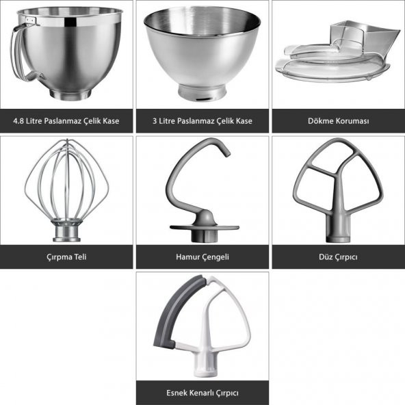 Kitchenaid Artisan 5Ksm175pseca Candy Apple 4.8 L Stand Mikser - 5