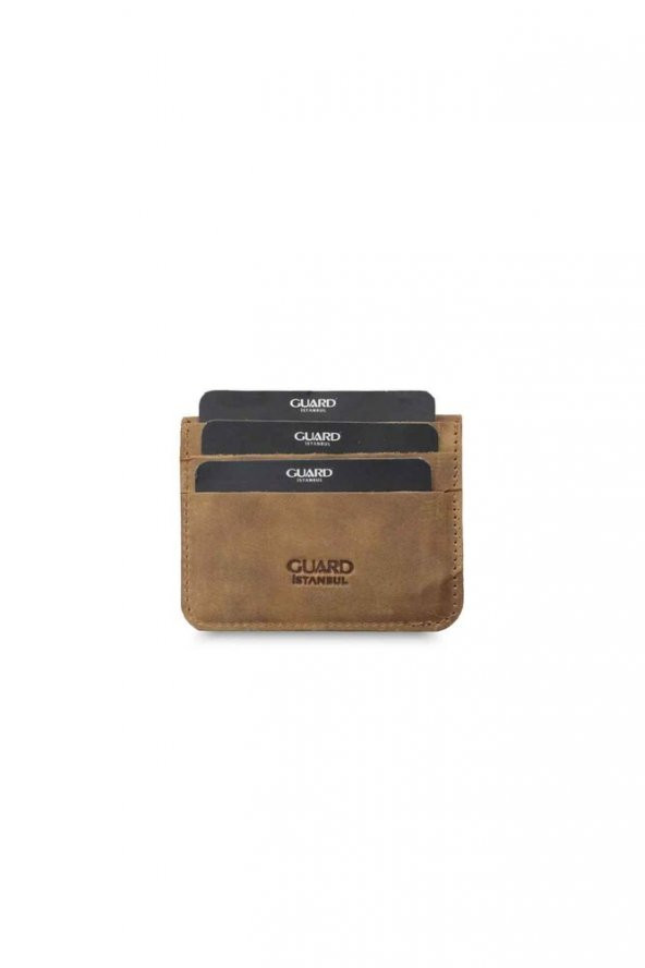 Guard Taba Crazy Patlı Kartlık Hakiki Deri Erkek / Kadın P5227 - 3