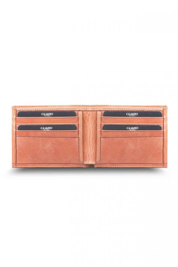 Guard Antik Taba Klasik Hakiki Deri Erkek Cüzdanı P171 - Resim 2