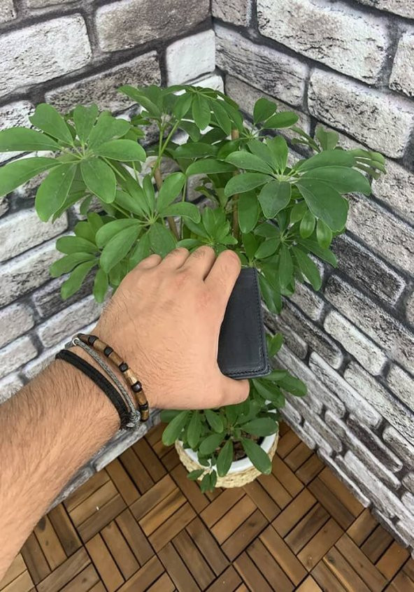 Guard Siyah Tiguan Crazy  Minimal Spor Hakiki Deri Erkek Cüzdanı P705 - 5