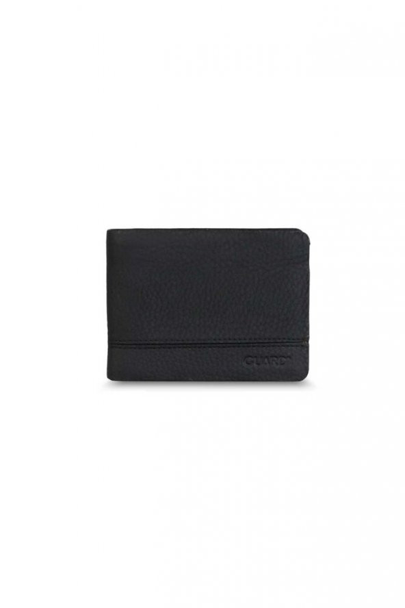 Guard Mat Siyah Hakiki Deri Erkek Cüzdanı P1315 - 1