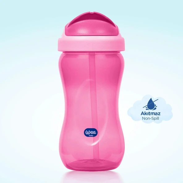 Wee Baby Pipetli Bardak 350 ml - PEMBE - 2