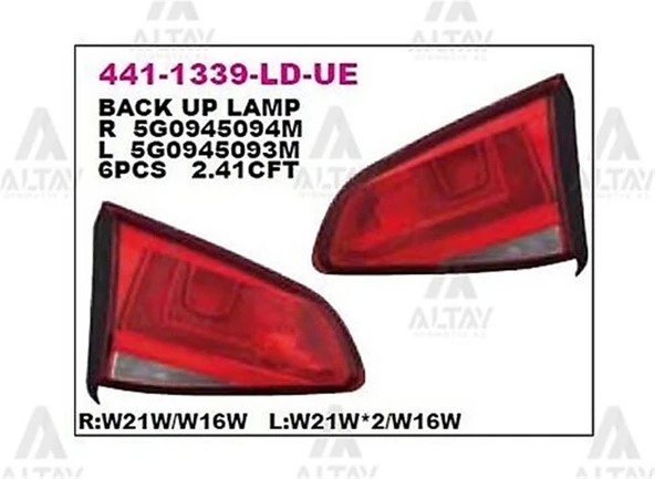 Stop Lambası İç Sol Golf7 Bm 13-