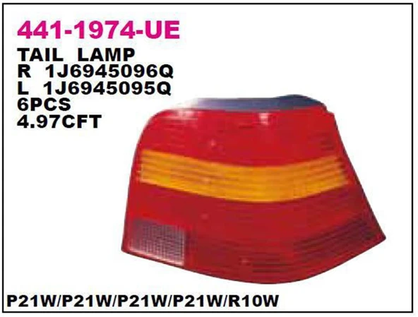 Stop Lambası Sol Golf4 Bm 97-04