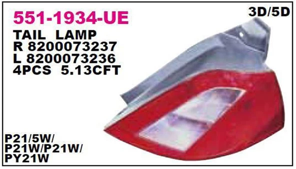 Stop Lambası Sol Megan Iı Bm 02-06.