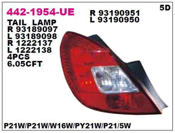 Stop Lambası Sol Corsa D Bm 07-10