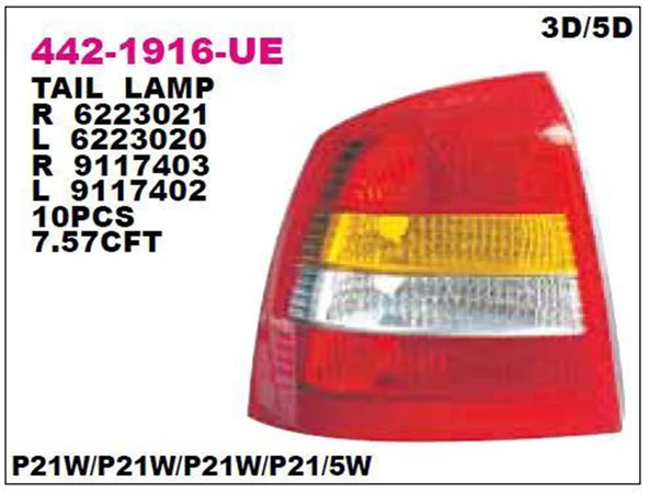 Stop Lambası Sol Astra G Bm 99-
