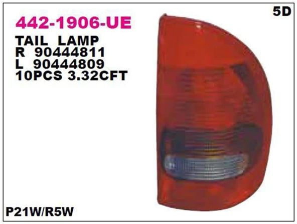 Stop Lambası Sağ Corsa B Bm 93-00
