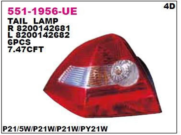Stop Lambası Sag Duysuz Renault  Megane  03-