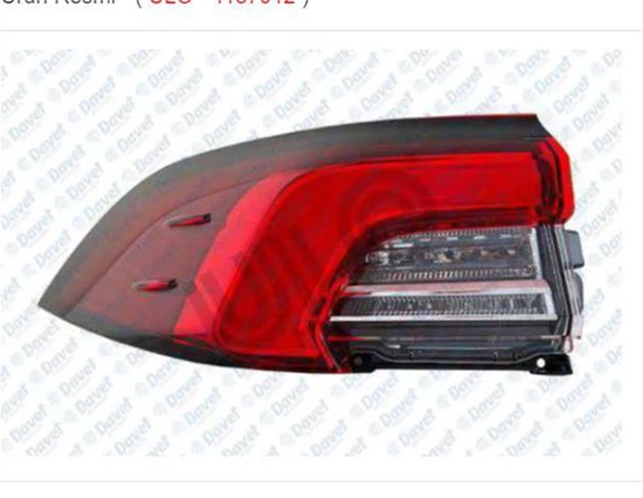 Stop Lambası Camurluk Sag Hıgh Versıyon Corolla 2019