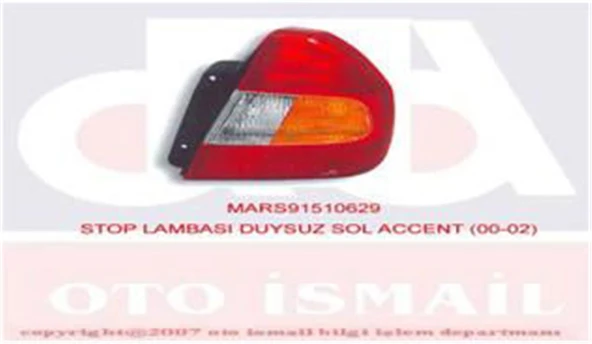 Stop Duysuz Sol Accent 01/00-08/02