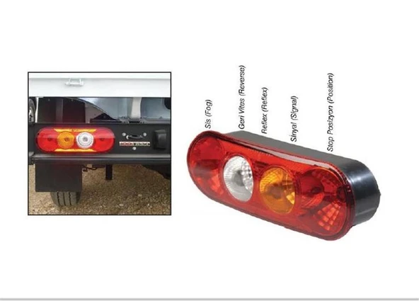 Stop Lambası Kablolu Komple R/L Ym.V347 Transıt Kamyonet