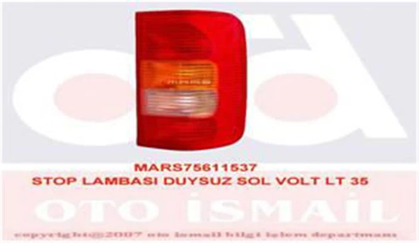 Stop Lambası Duysuz Sol Volt Lt 35