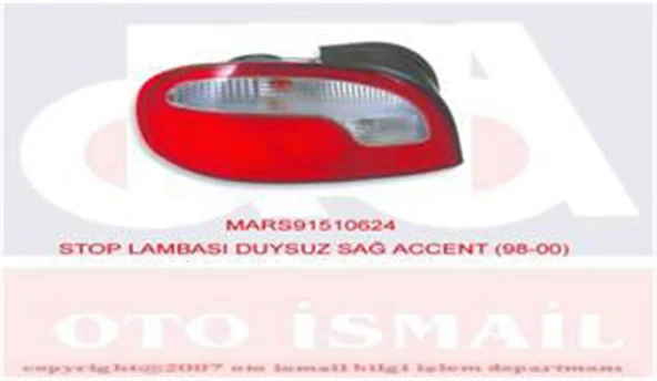 Stop Lambası Duysuz Sağ Accent 98-00