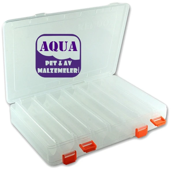 Kendo Çift Taraflı Suni Yem Kutusu 13 cm - Rapala Kutusu 13 cm 10 Adet Yem Kapasiteli