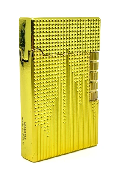 Dupont Tarzı Metal Çakmak - Soft Flame/Mum Alev - Gold - 1