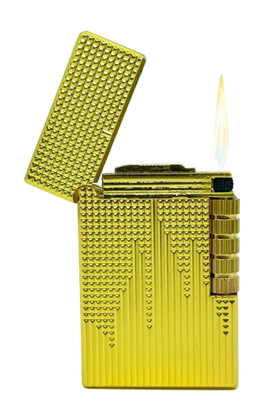 Dupont Tarzı Metal Çakmak - Soft Flame/Mum Alev - Gold - 3