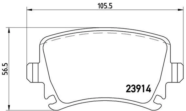 Arka Fren Balatası-Kablosuz Vw Audı Seat Skoda