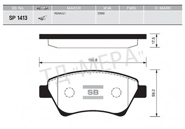 Fren Balatası Ön Megane 2 1.5-1.9 Dcı 11.02 Scenic 05 Kango 01 Gdb1524-Gdb1552-