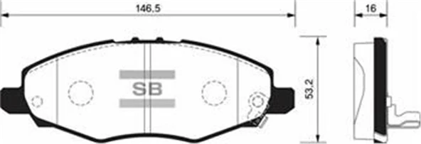 Ön Fren Balata Toyota Hılux Vıgo 2.5L 2Kdftv Kun15 4X2 05-07