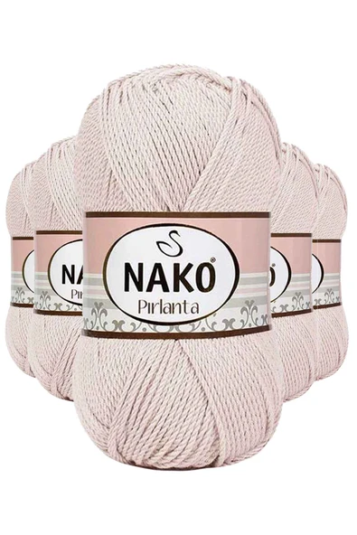 5 Adet Pırlanta Amigurumi El Örgü İpi Yünü Bal Köpüğü 10889 - 1
