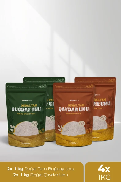 Doğal Tam Buğday ve Çavdar Unu ( 2x1) (2x1) ürün görseli